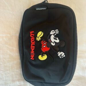 lululemon athletica Black Mickey Mouse Belt Bag